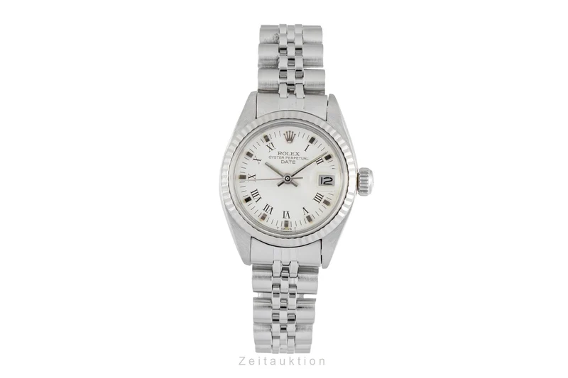 Rolex Lady Date steel / white gold automatic women's watch 6917 Vintage [2604222]