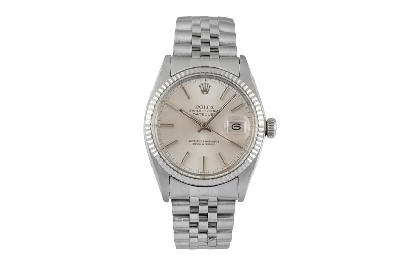 Rolex Datejust steel / white gold automatic men's watch 16014 Vintage [2604821]