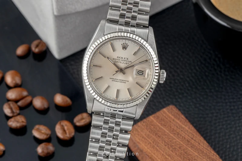 Rolex Datejust steel / white gold automatic men's watch 16014 Vintage [2604821]