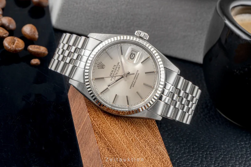 Rolex Datejust steel / white gold automatic men's watch 16014 Vintage [2604821]