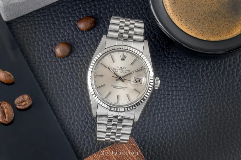 Rolex Datejust steel / white gold automatic men's watch 16014 Vintage [2604821]