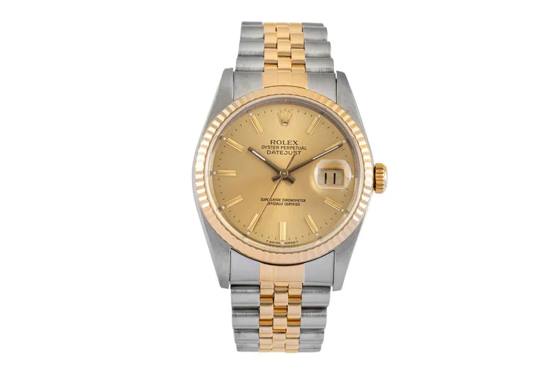 Rolex Datejust steel / gold automatic men's watch 16233 LP: 15350EUR [2605075]