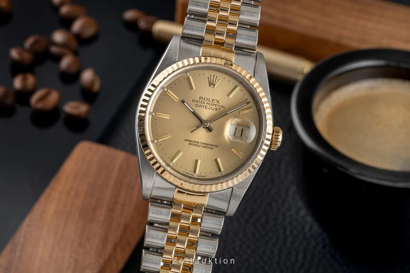 Rolex Datejust steel / gold automatic men's watch 16233 LP: 15350EUR [2605075]
