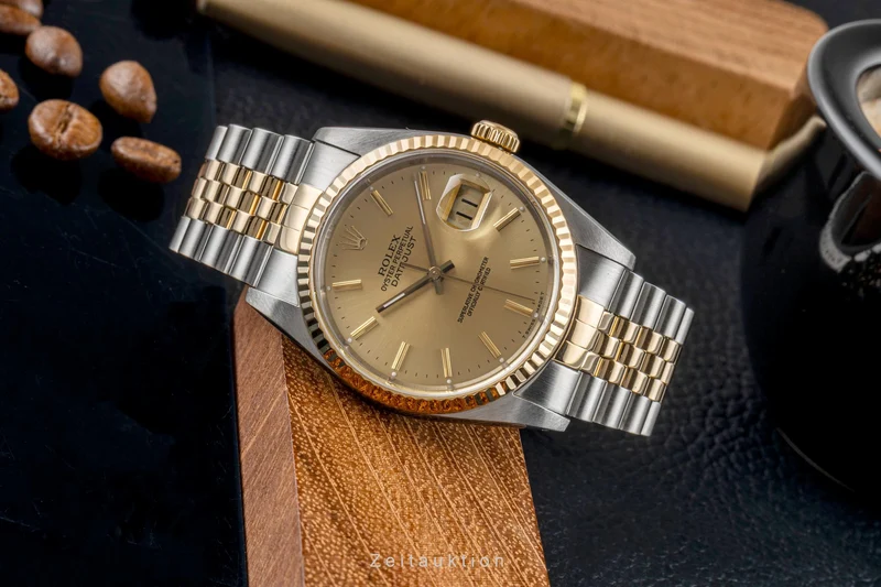 Rolex Datejust steel / gold automatic men's watch 16233 LP: 15350EUR [2605075]