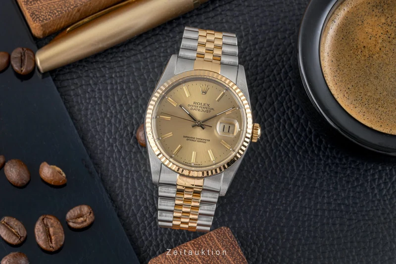 Rolex Datejust steel / gold automatic men's watch 16233 LP: 15350EUR [2605075]