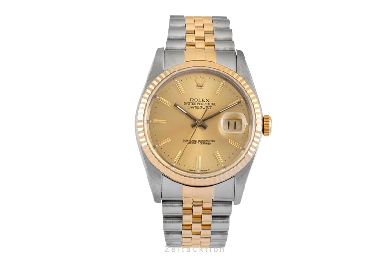 Rolex Datejust steel / gold automatic men's watch 16233 LP: 15350EUR [2605075]