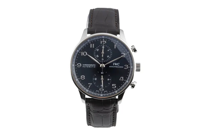 IWC Portugieser chronograph steel automatic men's watch IW371447 LP: 9100EUR [2604985]