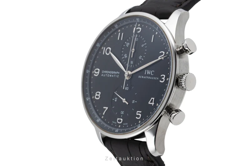 IWC Portugieser chronograph steel automatic men's watch IW371447 LP: 9100EUR [2604985]