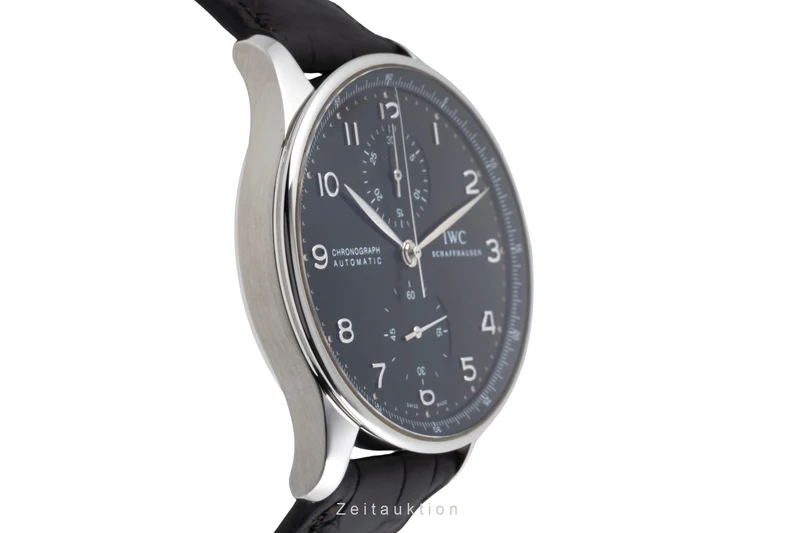 IWC Portugieser chronograph steel automatic men's watch IW371447 LP: 9100EUR [2604985]