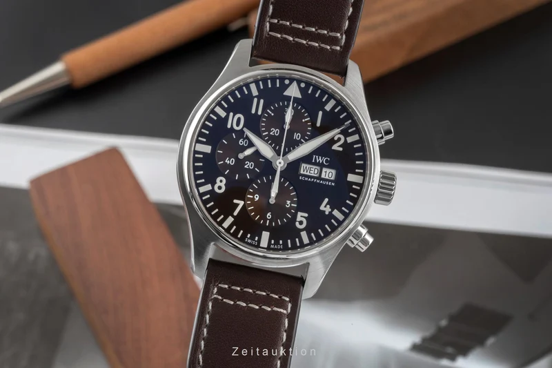 IWC Fliegerchronograph chronograph steel automatic men's watch IW377713 [2605002]