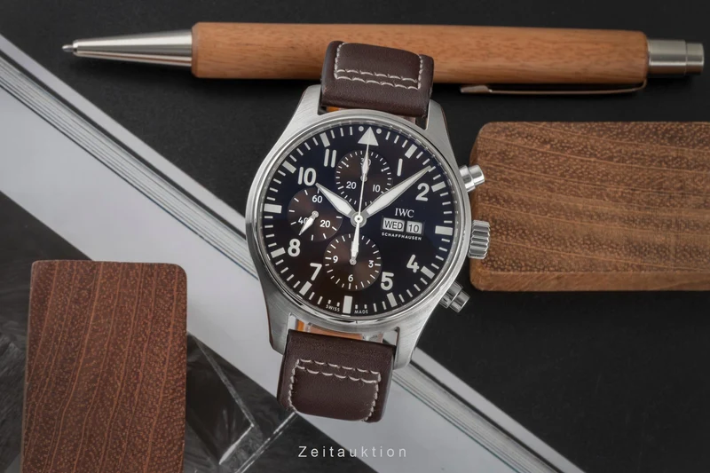IWC Fliegerchronograph chronograph steel automatic men's watch IW377713 [2605002]