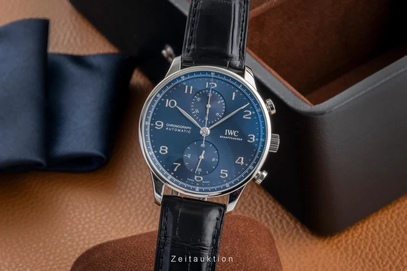 IWC Portugieser chronograph steel automatic men's watch IW371606 LP: 9100EUR [2604725]