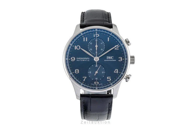 IWC Portugieser chronograph steel automatic men's watch IW371606 LP: 9100EUR [2604725]