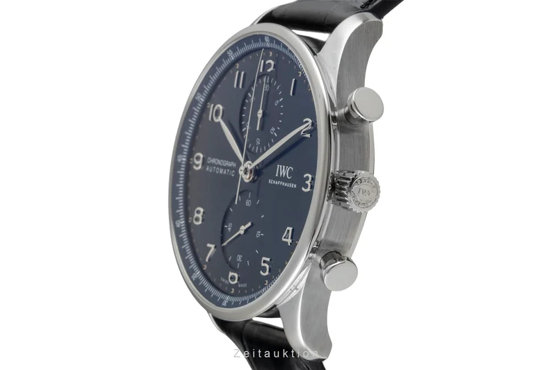 IWC Portugieser chronograph steel automatic men's watch IW371606 LP: 9100EUR [2604725]