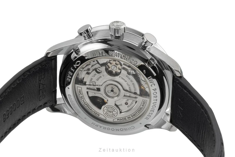IWC Portugieser chronograph steel automatic men's watch IW371606 LP: 9100EUR [2604725]