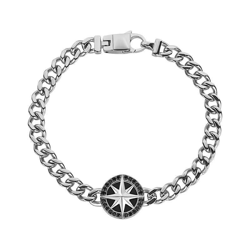 Steinbesetztes Nordstern-Kompass-Armband