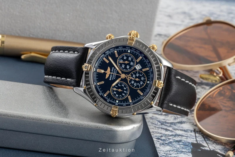 Breitling Shadow Flyback chronograph steel / gold automatic men's watch B35312 [2604710]