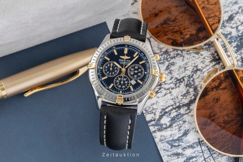 Breitling Shadow Flyback chronograph steel / gold automatic men's watch B35312 [2604710]