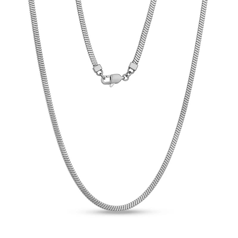Matte flache Schlangenkette