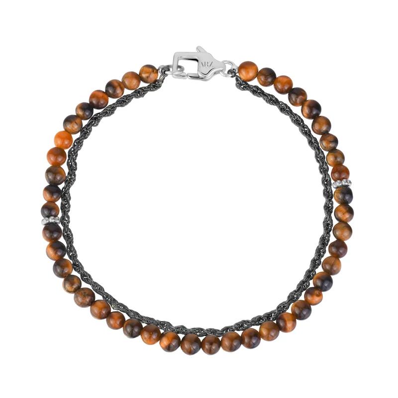 Armband aus Seilen und Perlen