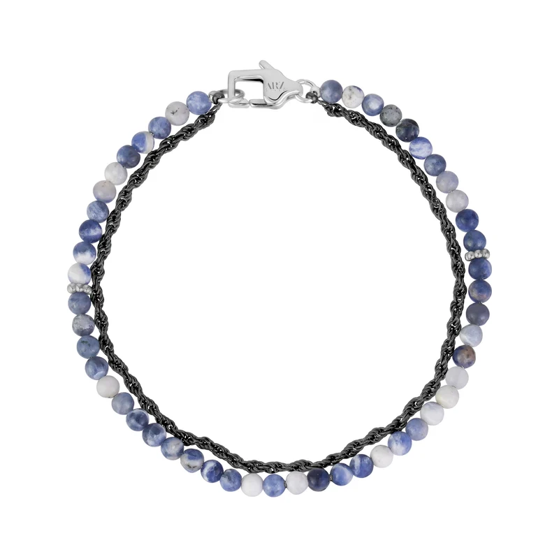 Armband aus Seilen und Perlen