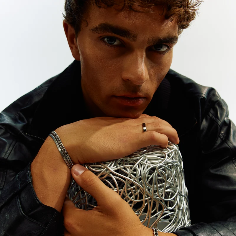Mattes flaches Schlangenarmband