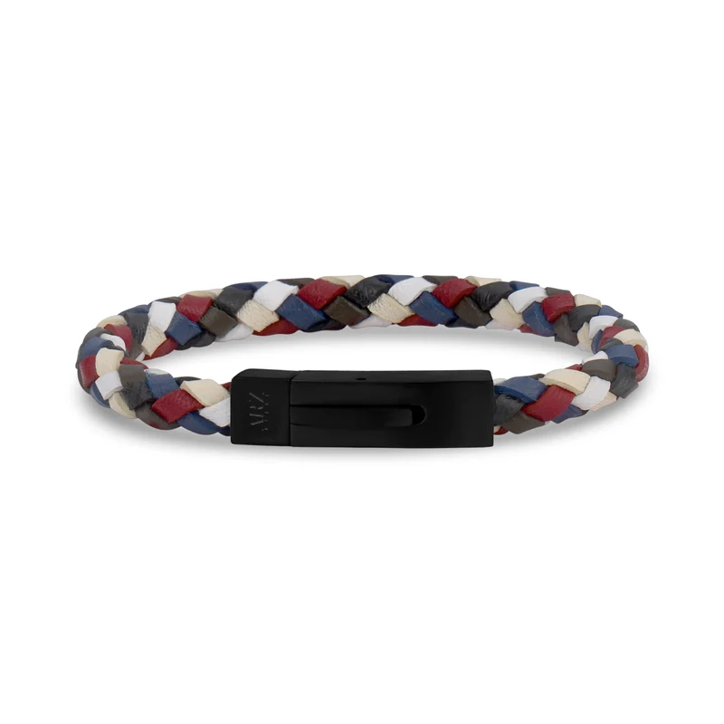 Kaleidoskopisches Lederarmband | 6MM