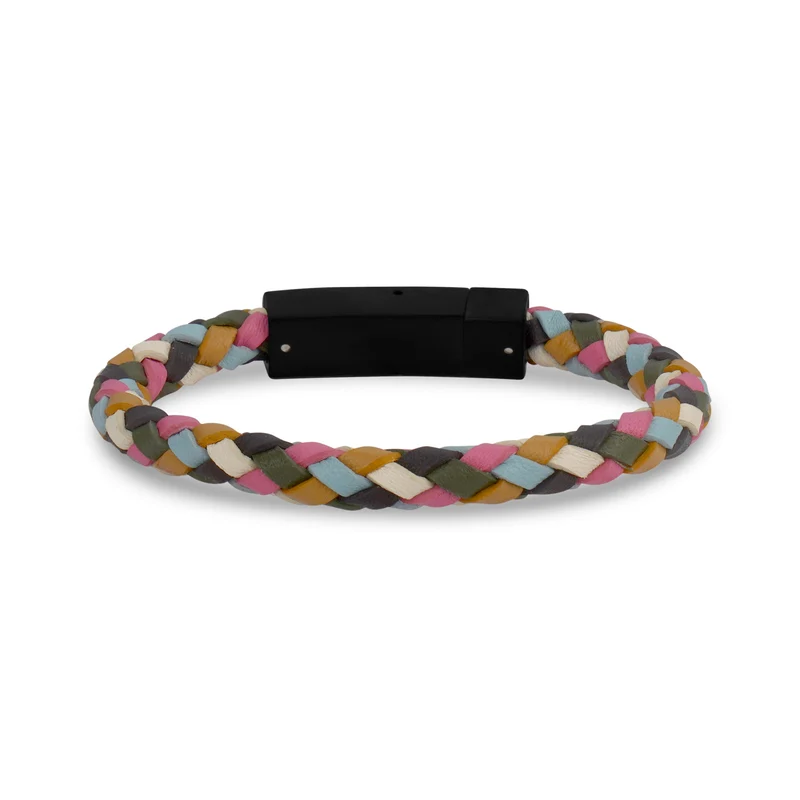 Mehrfarbiges Boho-Lederarmband | 6MM
