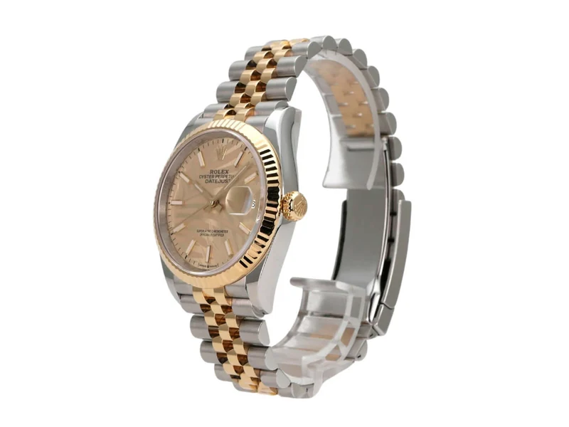 Rolex Datejust 36 Oystersteel Gelbgold 126233 Golden Palmenmuster Jubile-Band