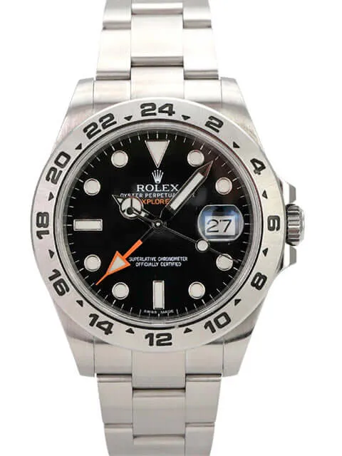Rolex Explorer II 42 Edelstahl 216570 Schwarz