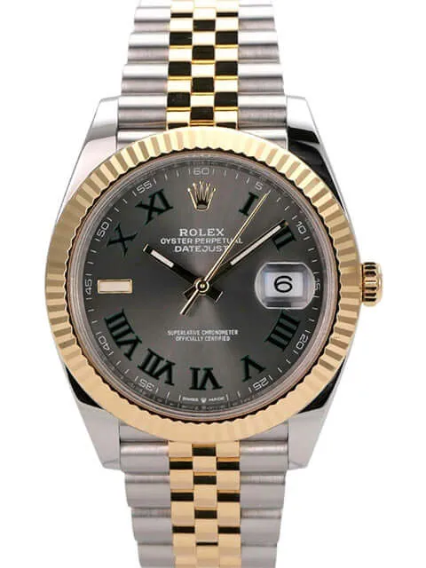 Rolex Datejust 41 Edelstahl Gelbgold 126333 Slate Jubile-Band