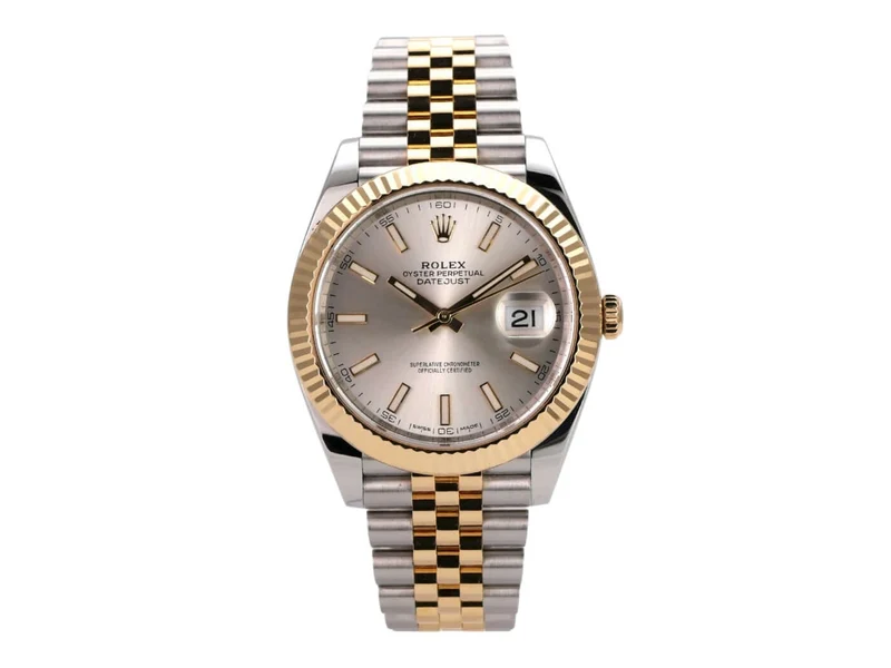 Rolex Datejust 41 Edelstahl Gelbgold 126333 Silber Jubile-Band