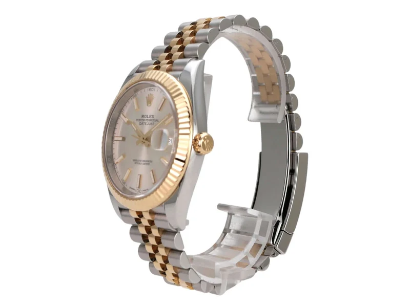 Rolex Datejust 41 Edelstahl Gelbgold 126333 Silber Jubile-Band