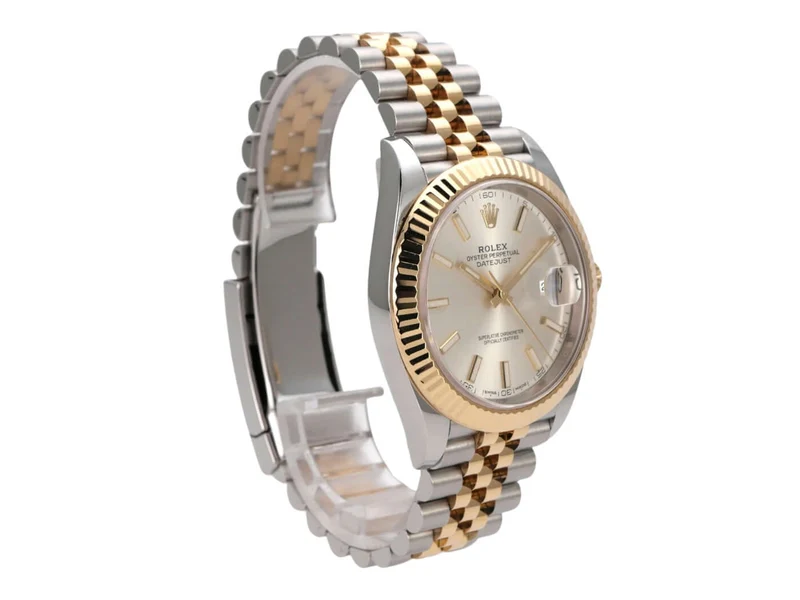 Rolex Datejust 41 Edelstahl Gelbgold 126333 Silber Jubile-Band
