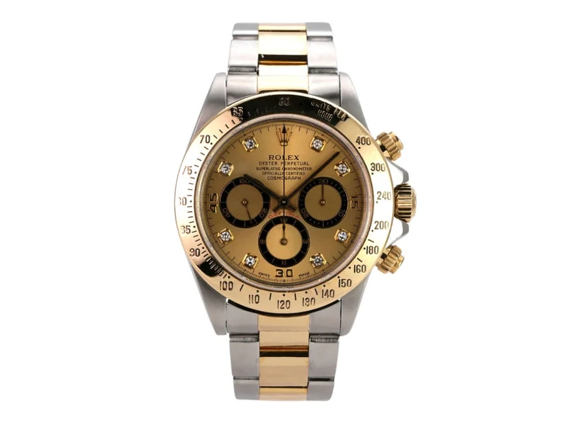 Rolex Daytona 40 Edelstahl Gelbgold 16523 Champagner Diamant