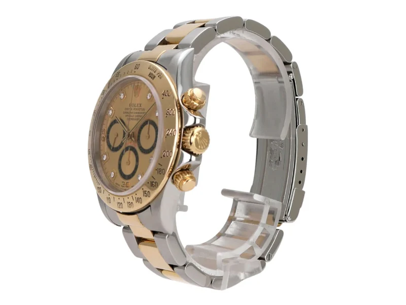 Rolex Daytona 40 Edelstahl Gelbgold 16523 Champagner Diamant