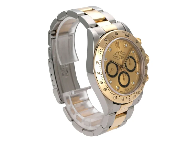 Rolex Daytona 40 Edelstahl Gelbgold 16523 Champagner Diamant