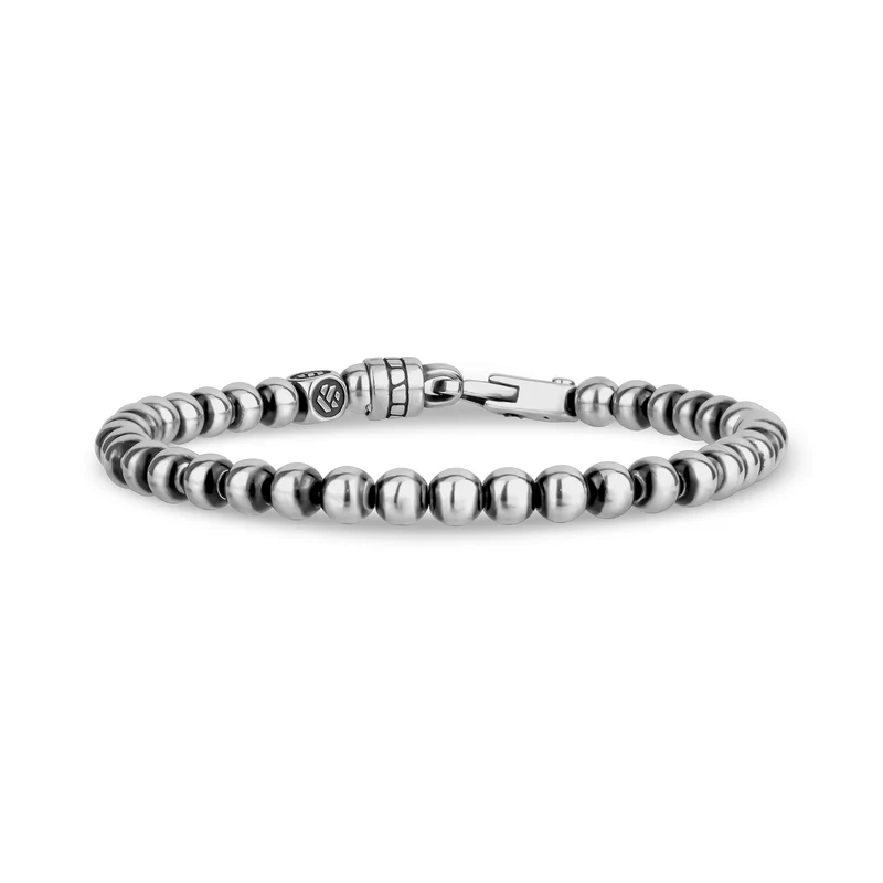 Schwarz-akzentuiertes Kugel-Gliederarmband