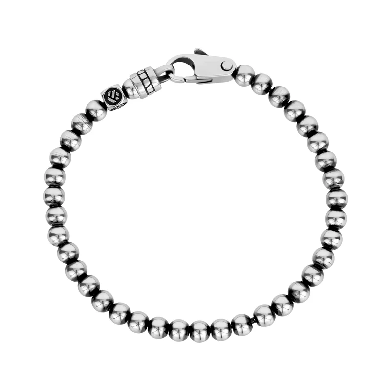 Schwarz-akzentuiertes Kugel-Gliederarmband