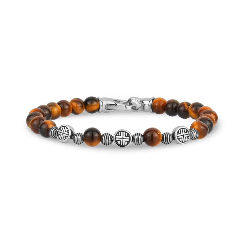 Midnight Shield Perlenarmband | 4MM