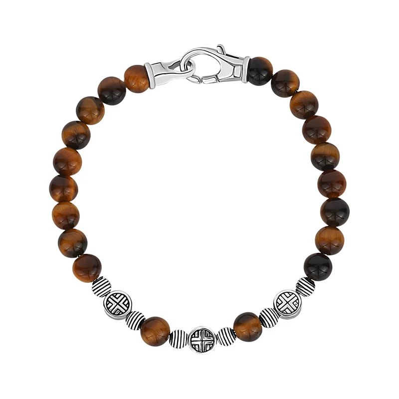 Midnight Shield Perlenarmband | 4MM