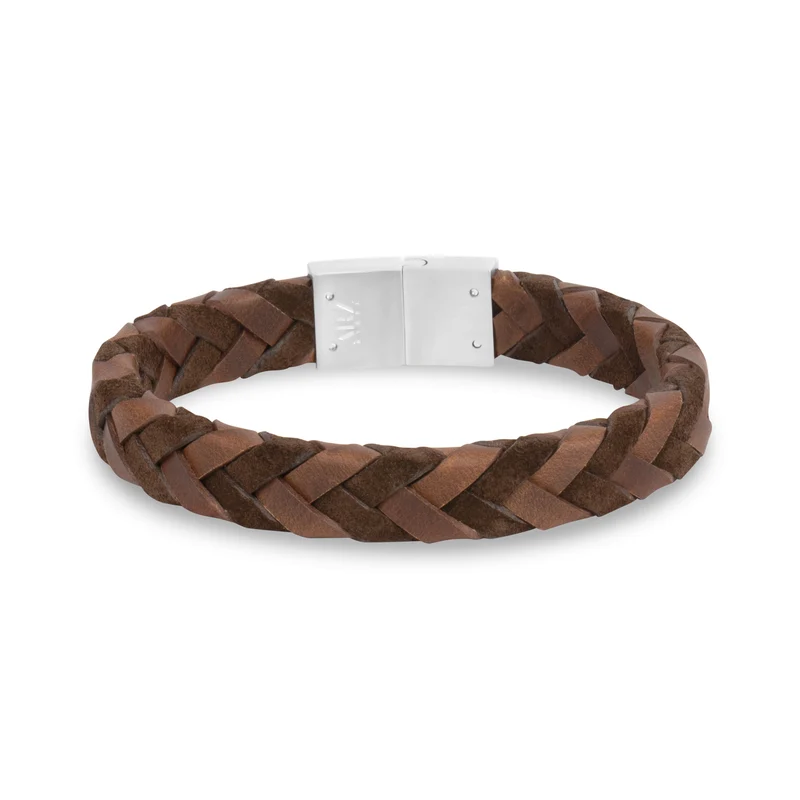 Armband aus Wildleder und Glattleder