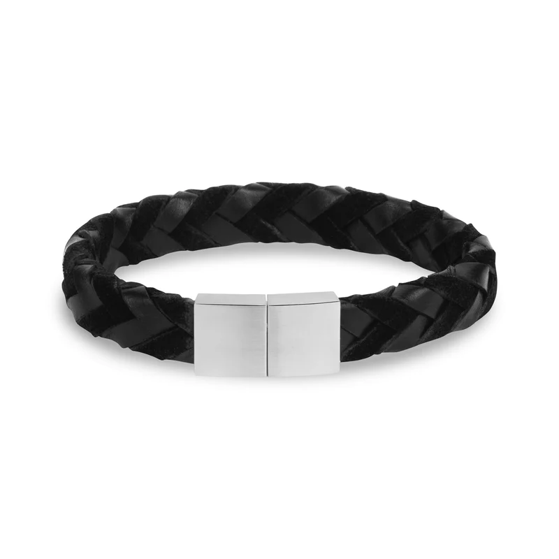 Armband aus Wildleder und Glattleder