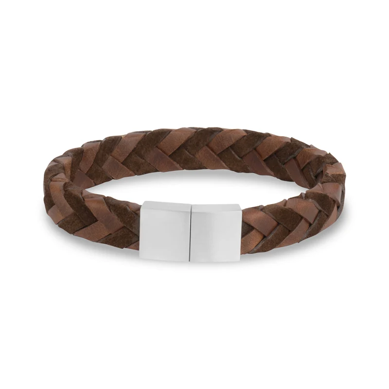 Armband aus Wildleder und Glattleder