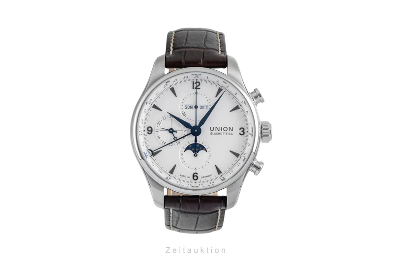 Union Glashütte Belisar chronograph steel automatic men's watch D009.425.A LP: 3600EUR [2604686]