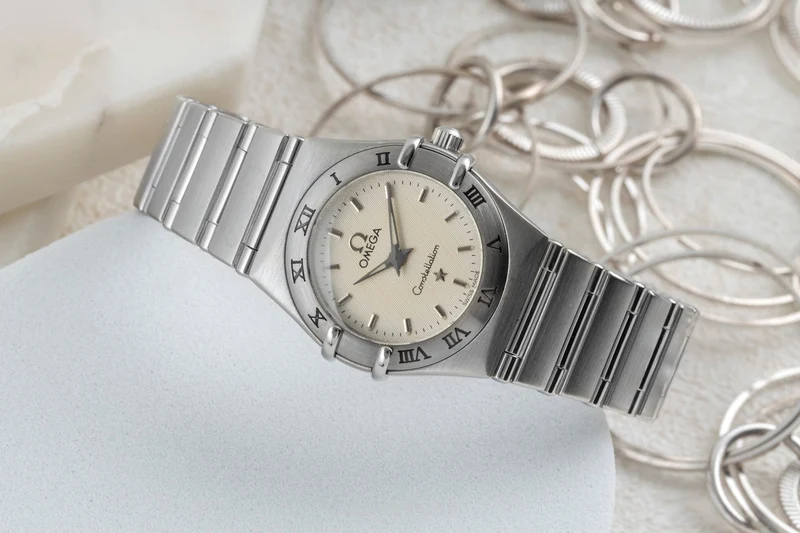 Omega Constellation steel quartz women's watch 1562.30.00 LP: 3200EUR [2604476]