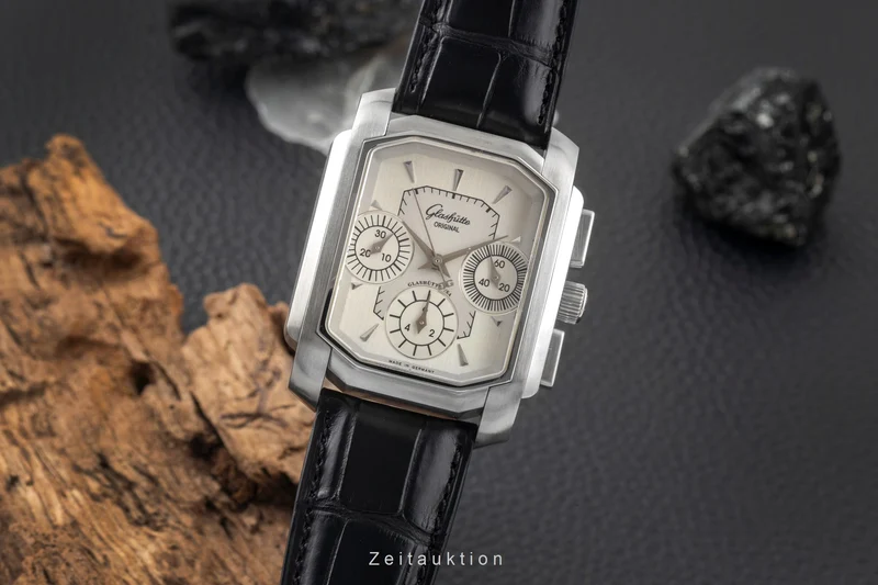 Glashütte Senator chronograph steel automatic men's watch 1-39-31-06-04-04 [2602330]