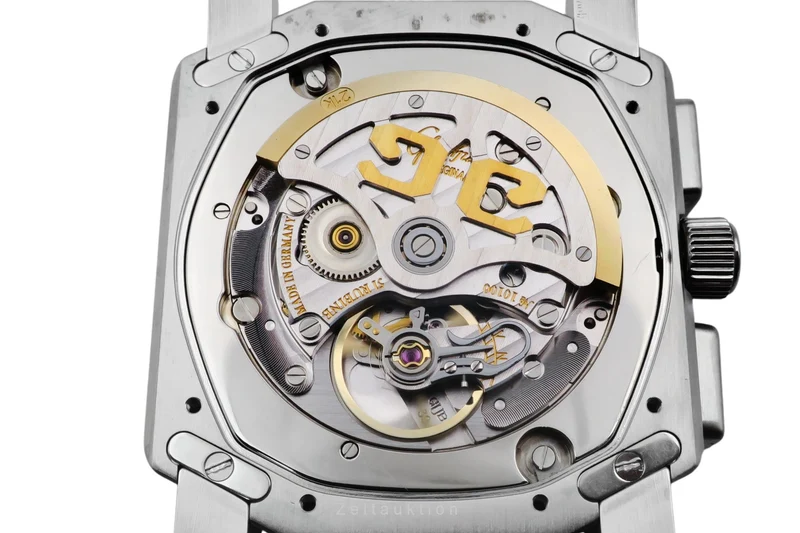 Glashütte Senator chronograph steel automatic men's watch 1-39-31-06-04-04 [2602330]