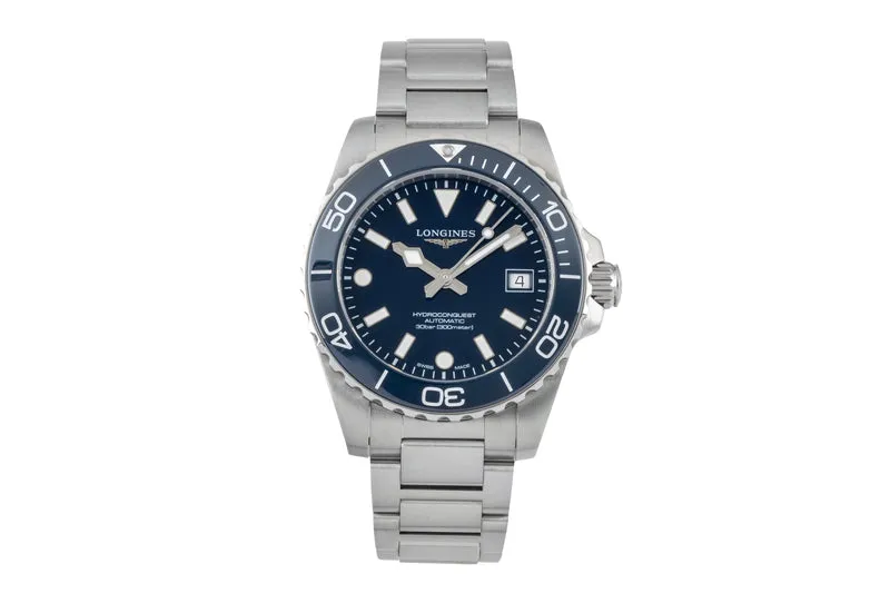 Longines Hydro Conquest steel automatic men's watch L3.779.4.96.6 LP: 2150EUR [2604626]