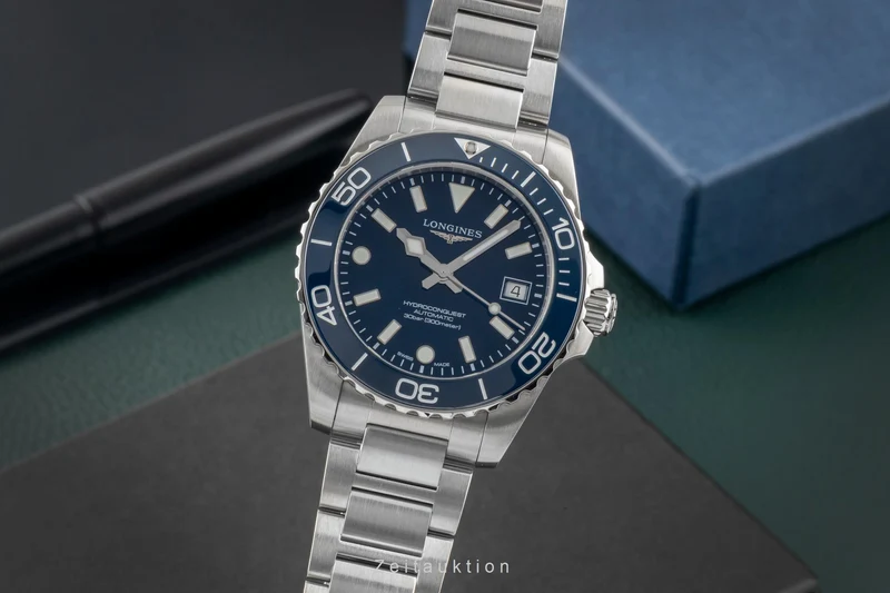 Longines Hydro Conquest steel automatic men's watch L3.779.4.96.6 LP: 2150EUR [2604626]